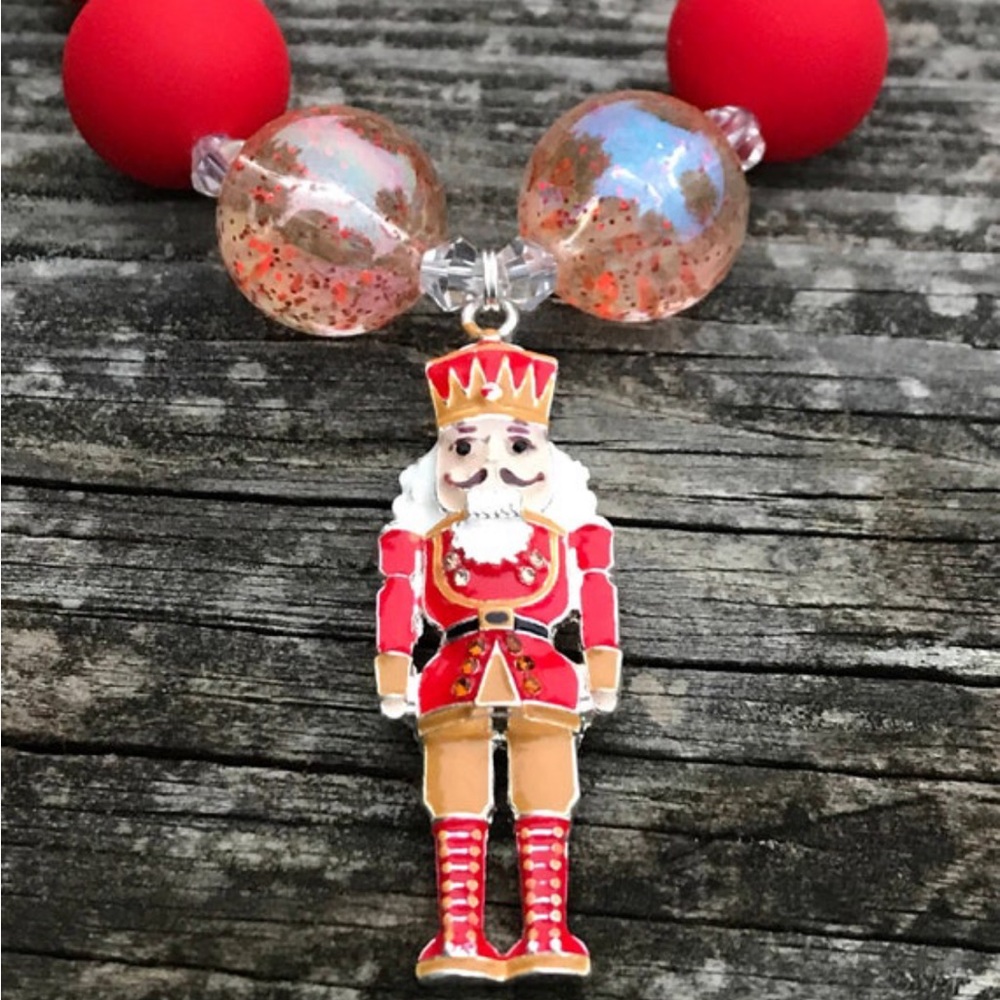Handmade “Nutcracker” necklaces. Beautiful colors.